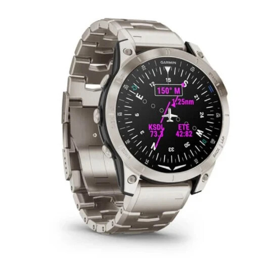 Garmin D2 Mach 1 GPS Aviator Smartwatch Titanium
