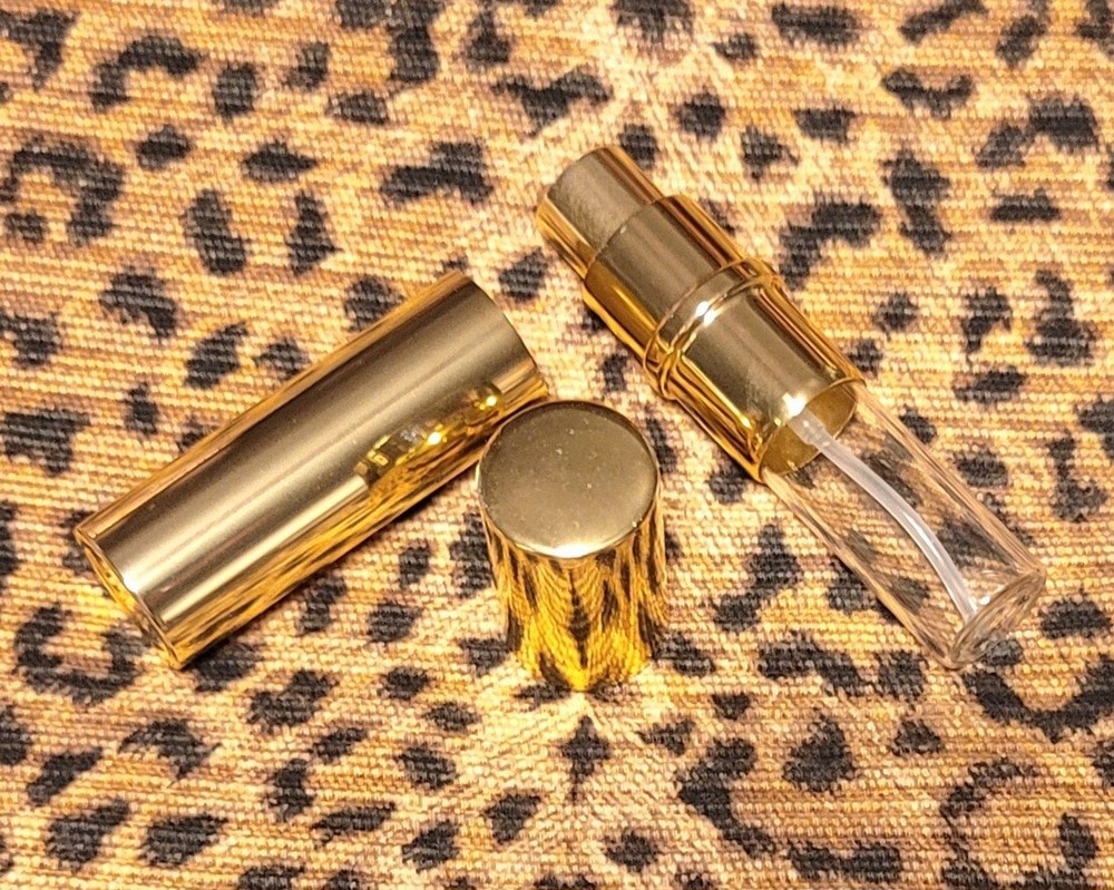 Deluxe Metallic Gold Refillable Parfum Travel Atomizer