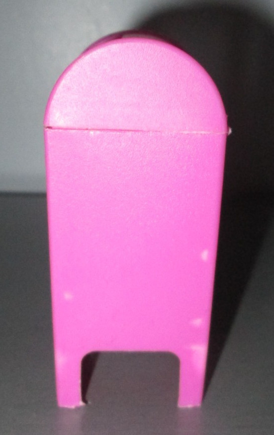 Vintage Fleer Corp Mini Pink Mailbox Empty Candy Container USA Made