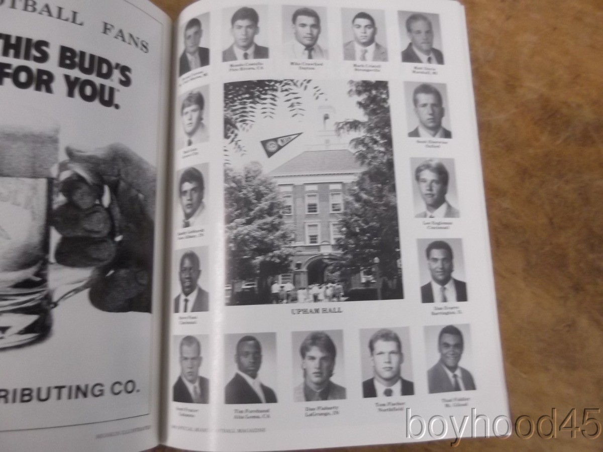 The 100 YEARS GAME PROGRAM--MIAMI OF OHIO VS. CINCINNATI--1988