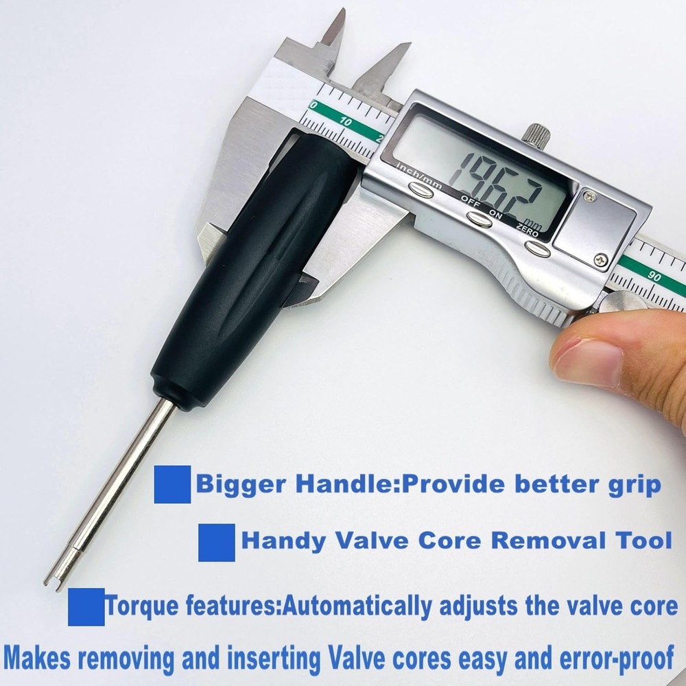 4 Pieces Valve Core Torque Tool, Avoid TPMS Damage, Valve Core Removal and Insta