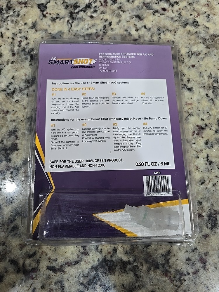 AC SmartShot Performance Enhancer For AC & Refrigeration Systems Cool Enhancer