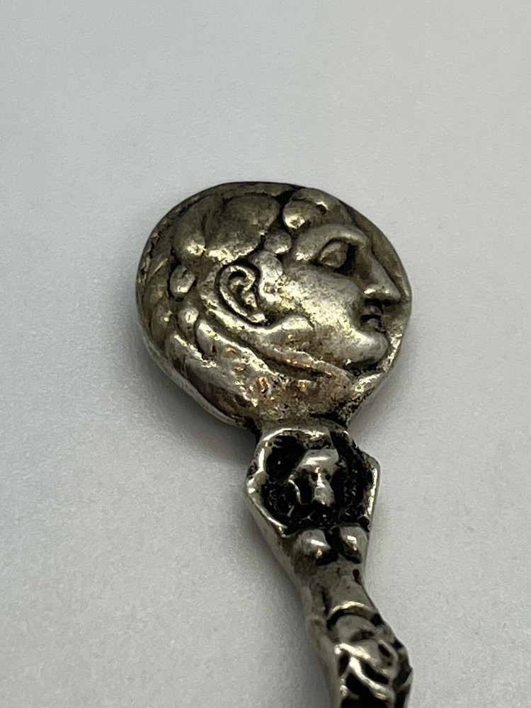 Vintage 800 silver small decorative spoon