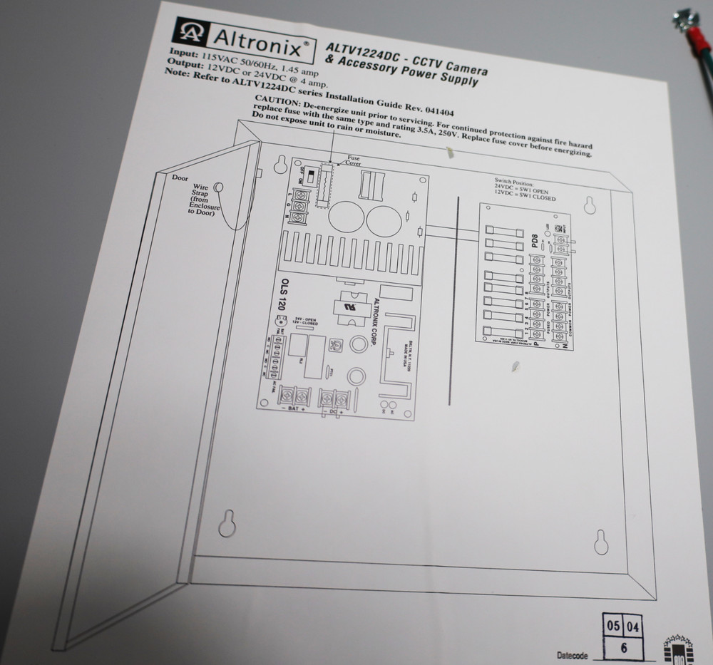 ALTRONIX CCTV CAMERA & ACCESSORY POWER SUPPLY (Large Can)