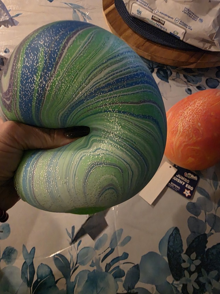 3 Jumbo Swirl Squishy Egg