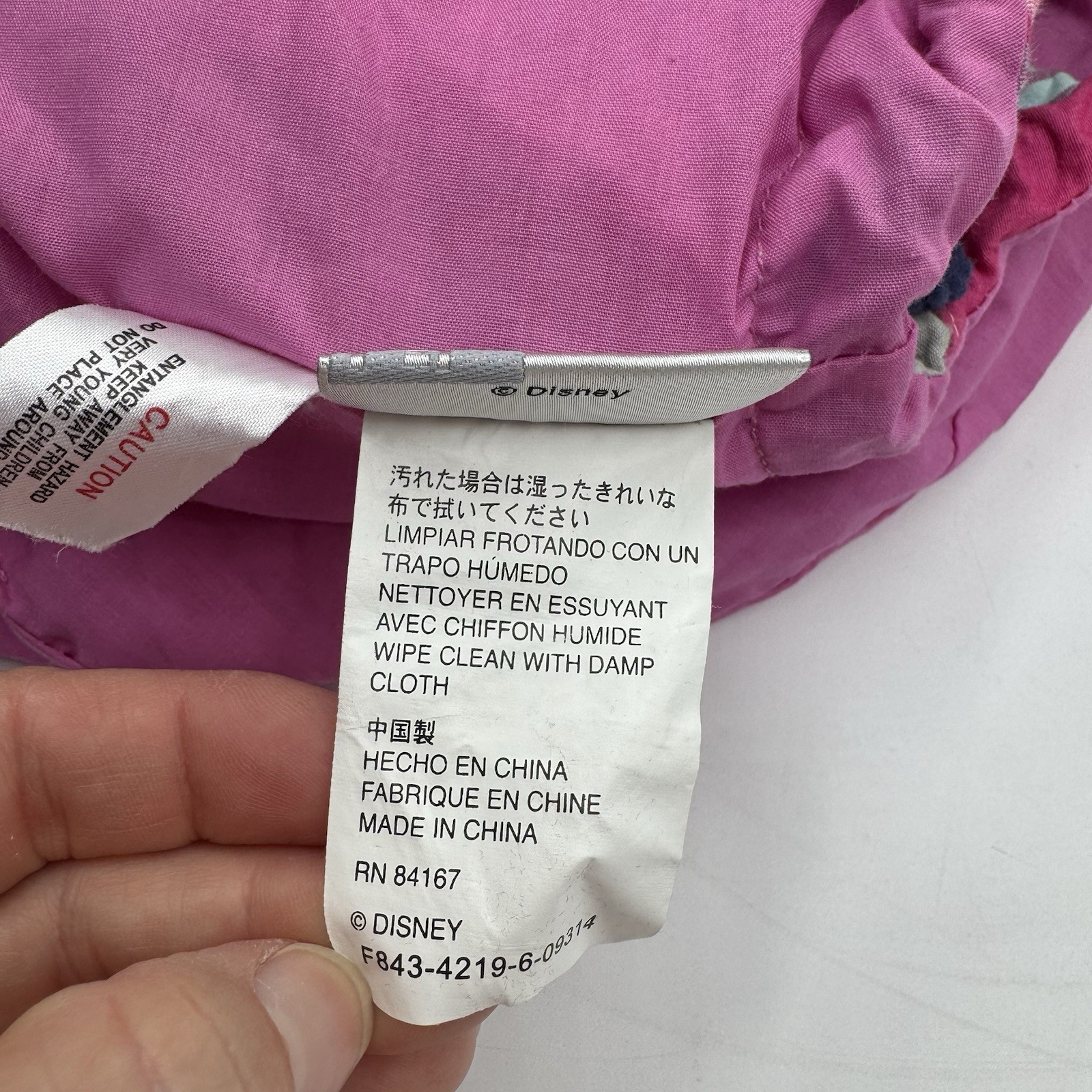 Mickey Mouse Pink Plaid Disney Parks Hobo Patchwork Bag Purse Tote RL Carry All