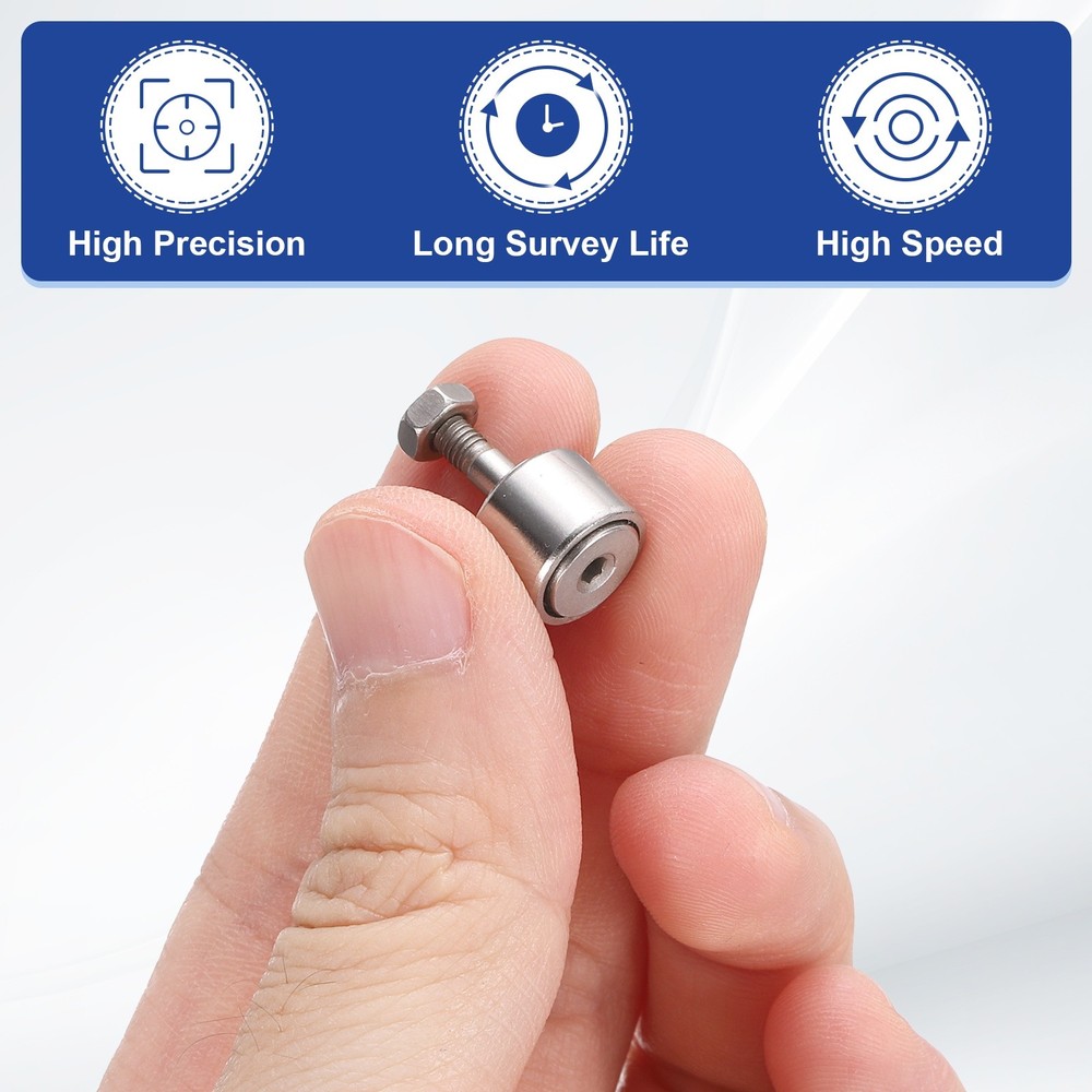 2Pcs CF3/KR10 PPX M3 Stud Needle Roller Stud Track Bearing (Hexagon Socket)