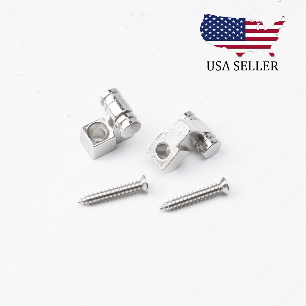 Roller String Trees String Retainer Guide for Strat Tele Style Guitar Chrome 2PC