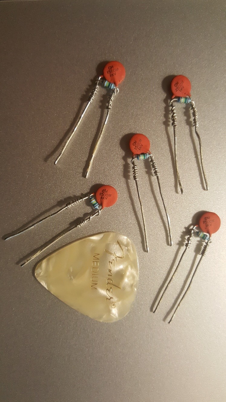 2 Treble Bleed Mods - Premium Components-Compact Size - Strat, Tele, Humbucks