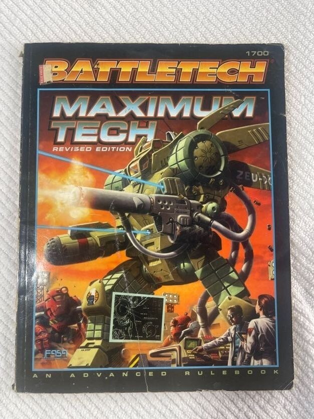 Battletech Maximum Tech Revised version Advanced rulebook