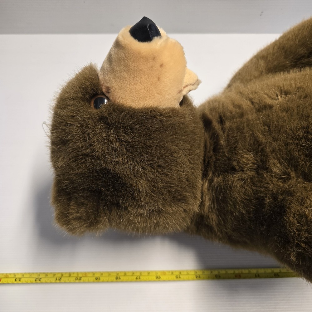 Large Handmade Brown Plush Bear Soft Toy - German Quality