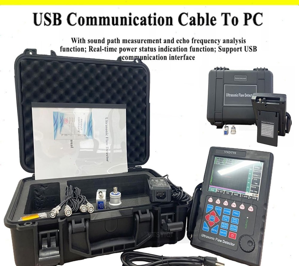 Ultrasonic Flaw Tester with Two Gates Setting and Alarm Indication Function