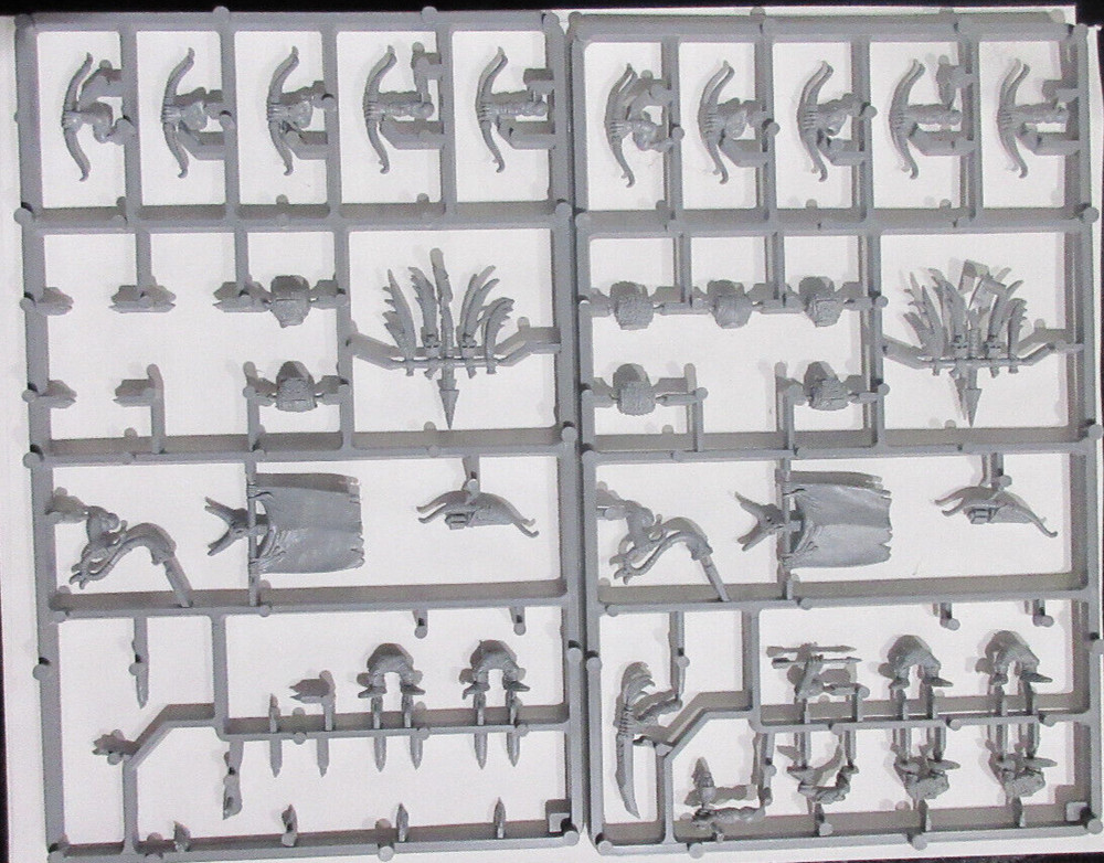 Warhammer Orc Goblin Command Bits on Sprue
