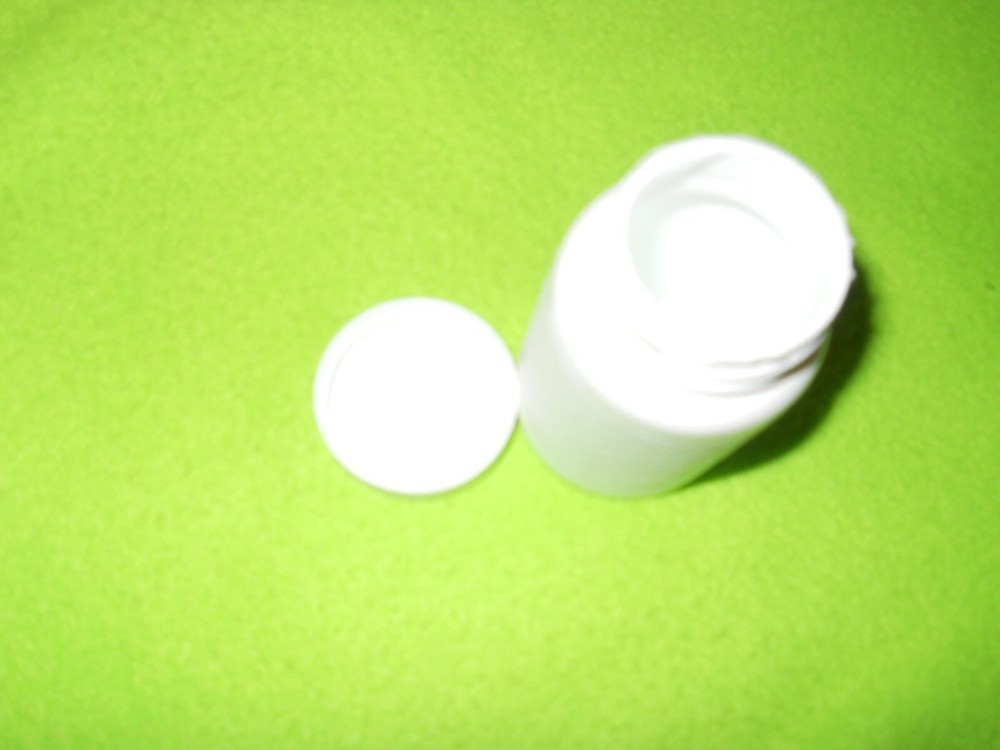 * Lot 12 Empty Used White 3" Plastic Bottles - Craft Beads Storage .