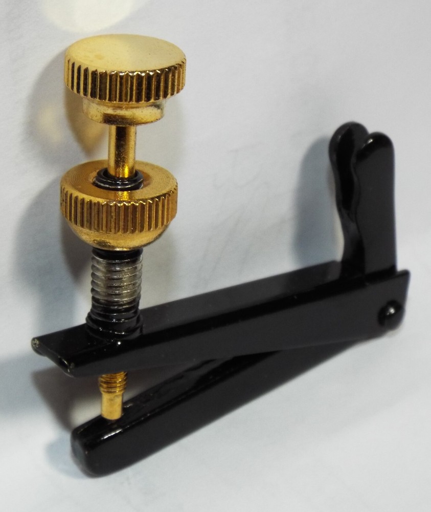 Cello  String Adjuster Fine Tuner Black Gold 4/4 - 7/8