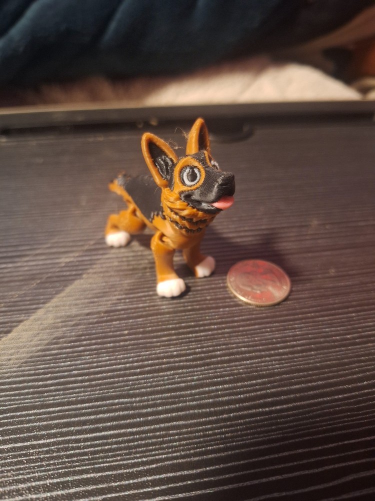 3d Printed German Shepherd Toy