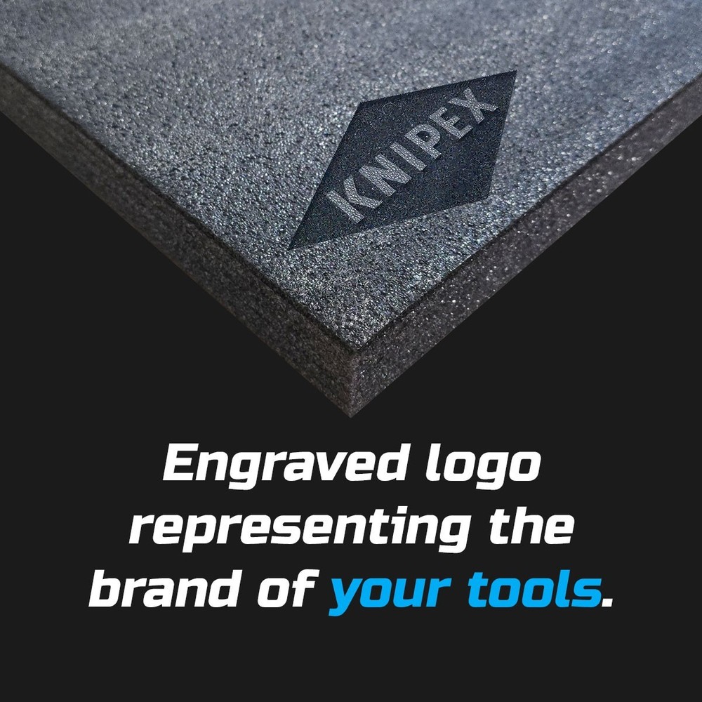 KNIPEX dark shadow foam tool tray insert storage organizer toolbox tool kit set