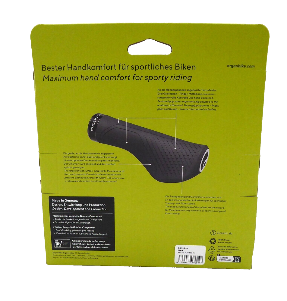 Ergon GS1 Evo Grips - Large, Black