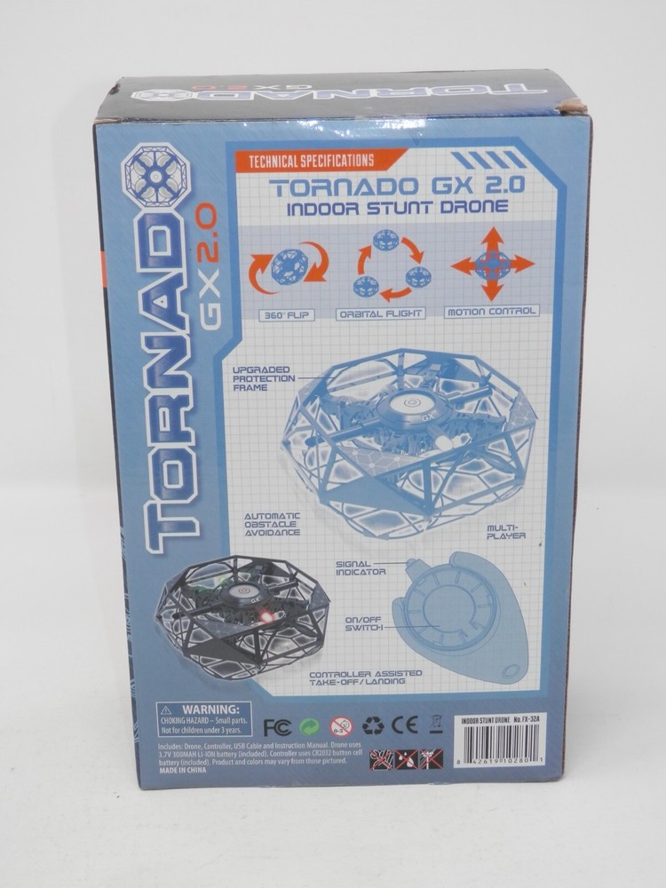 Tornado GX 2.0 Indoor Stunt Drone Motion Controlled 360° Flips Object Avoidance
