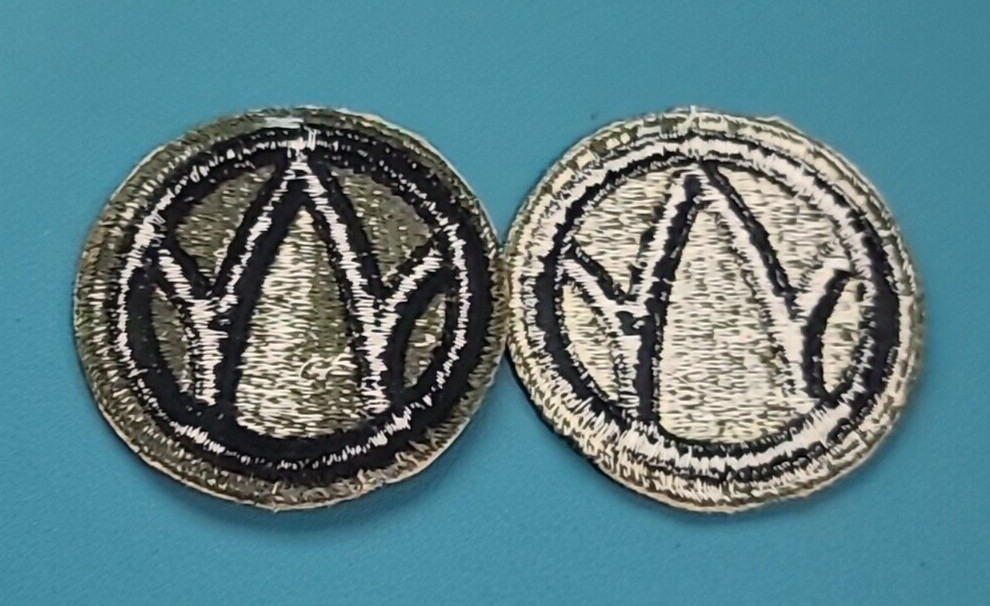 89th Infantry Division Patch-Cut Edge-Snow Back-Thickened Lines-WW-II ( 1 Patch)