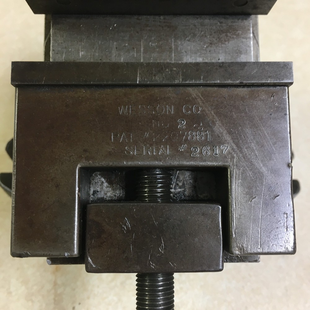 Wesson No. 2 Compound Movement Universal Milling Grinding Angle Vise w/ 3" Jaws