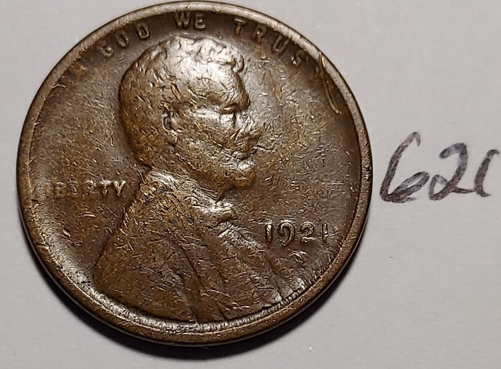 1921-S Lincoln Wheat Cent   #621