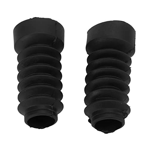 Black Motorcycle Front Fork Boots Dust - Antiaging Dust