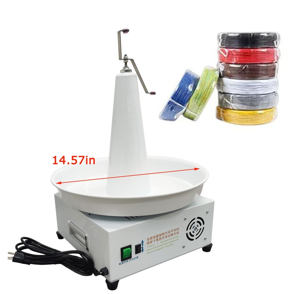 110V Fully Automatic Wire Feeding Cable Feeder Wire Pay Off Machine 35lbs Load