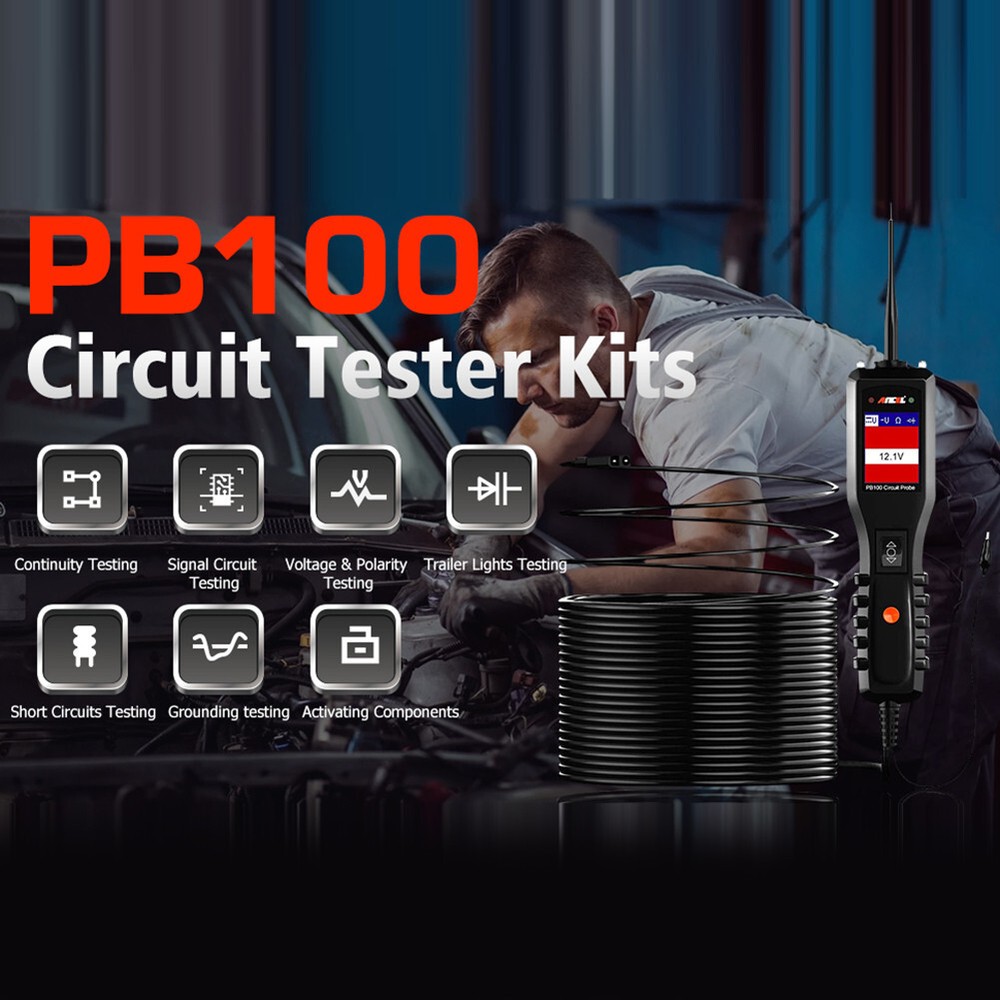 12V 24V Electrical Power Circuit Probe Tester Test Leads Test Probe Scan Tool