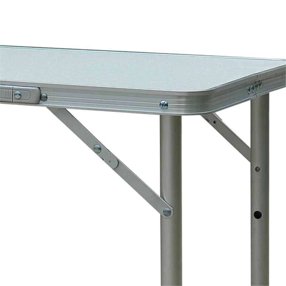 Portable Camping Table Dining Table Silver