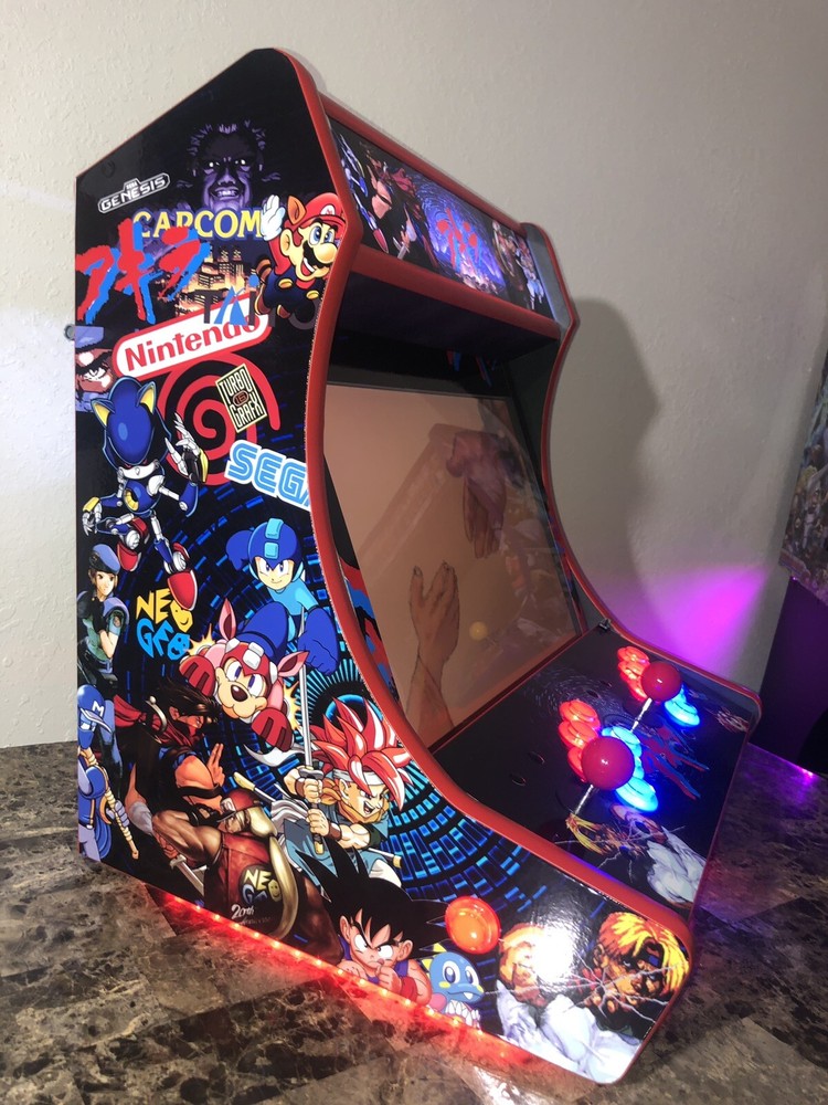 THE ULTIMATE CUSTOM Multicade Tabletop Bartop Arcade Cabinet Raspberry pi build