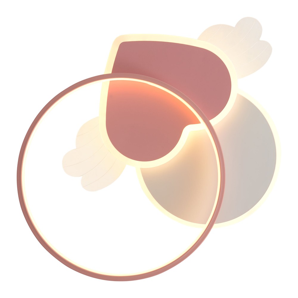 Dimmable LED Round Ceiling Light Flush Mount Fixture Remote Control 40W