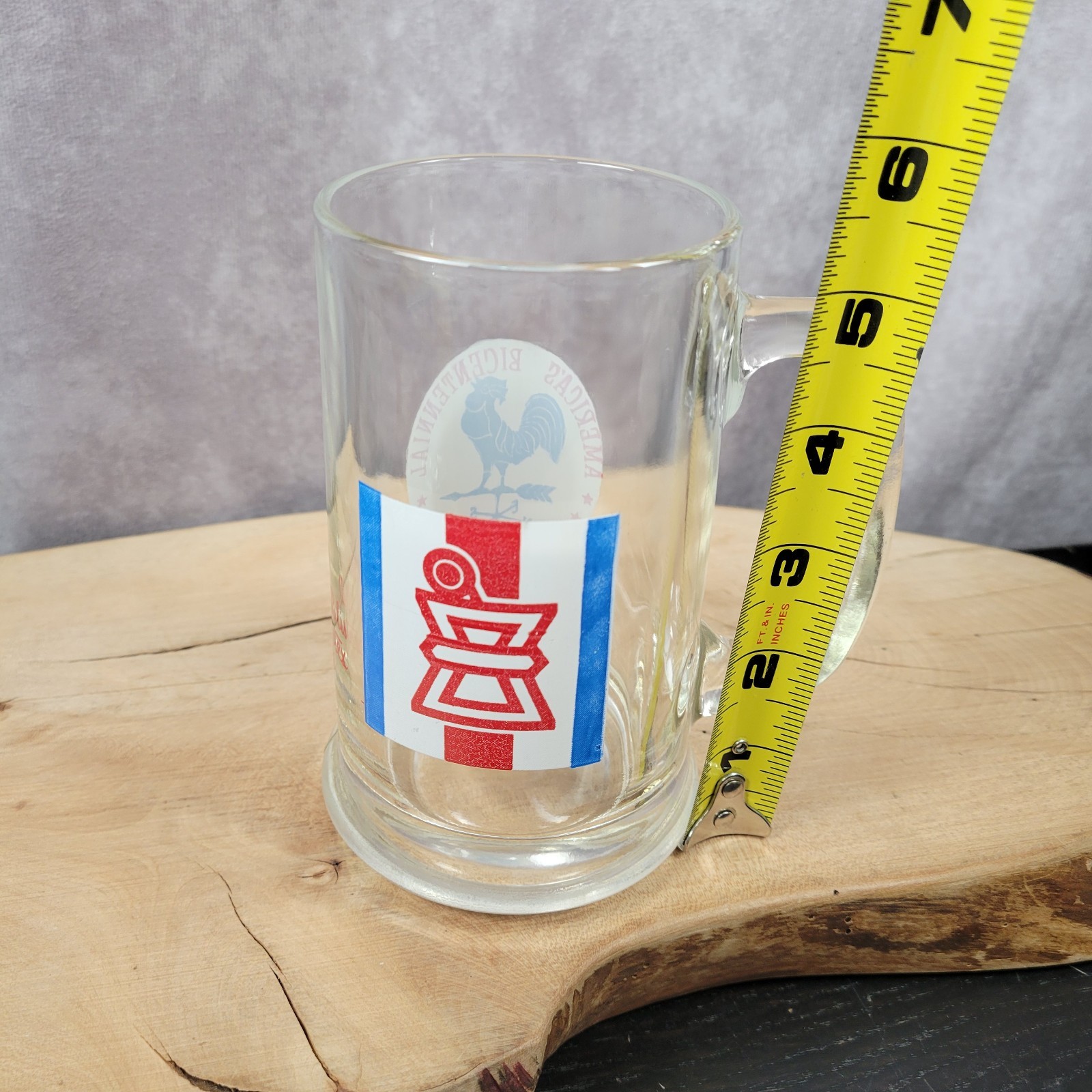Blistex Pharmacy Advertising Glass Mug Stein America's Bicentennial US 1976 VTG
