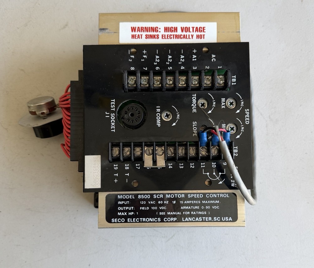 Seco Electronics 8500 SCR Motor Speed Control