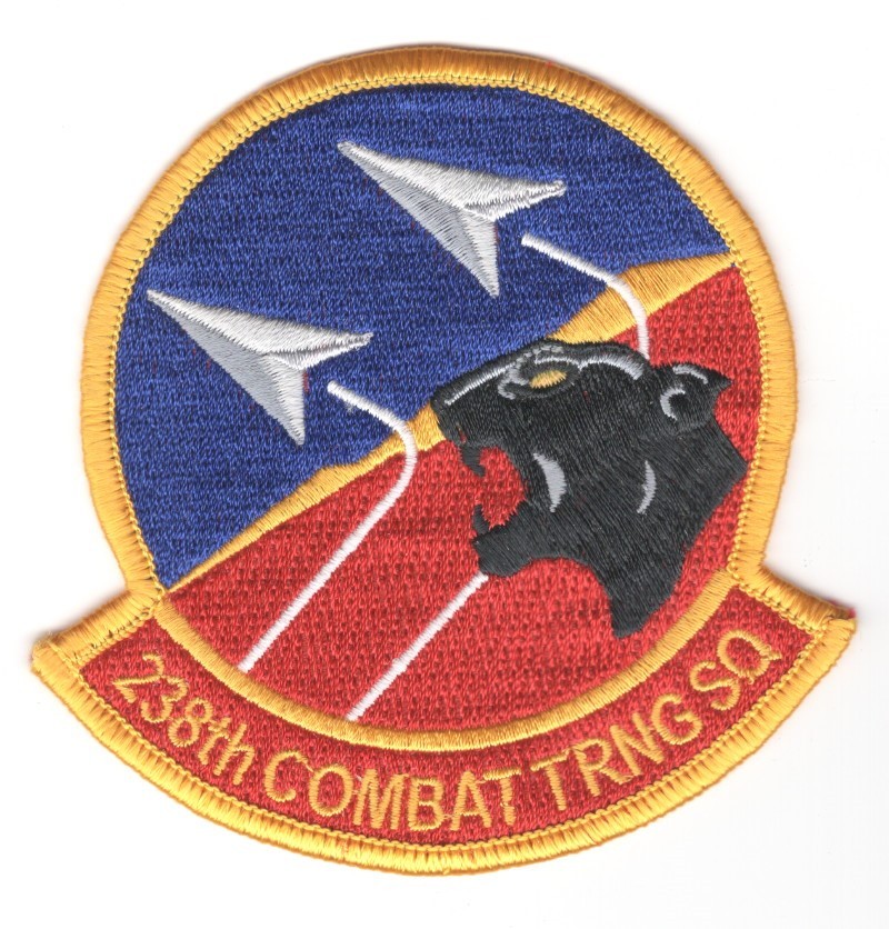 USAF Air Force Patch:   238th Combat Training Squadron - 3 3/4"