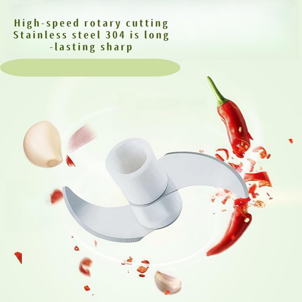 Manual Food Processor Vegetable Chopper, Mini Hand Pull String Garlic Chopper...