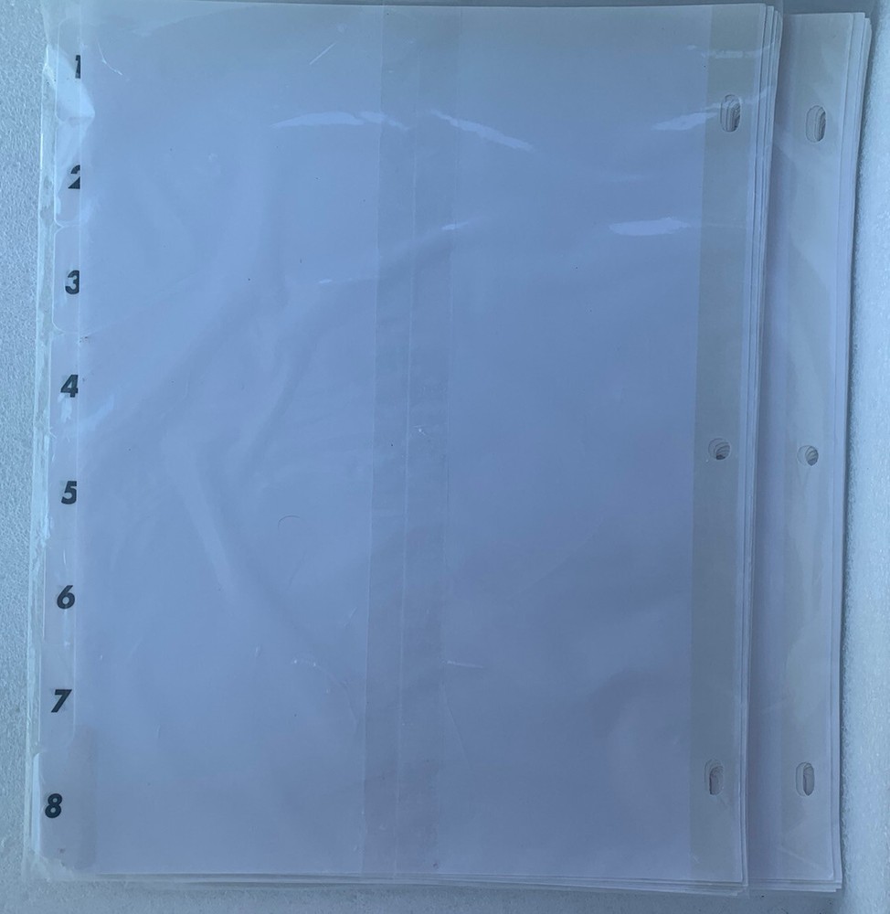 2-Pack Sparco Brand Quick Index Dividers System Sheets - 8 Tabs