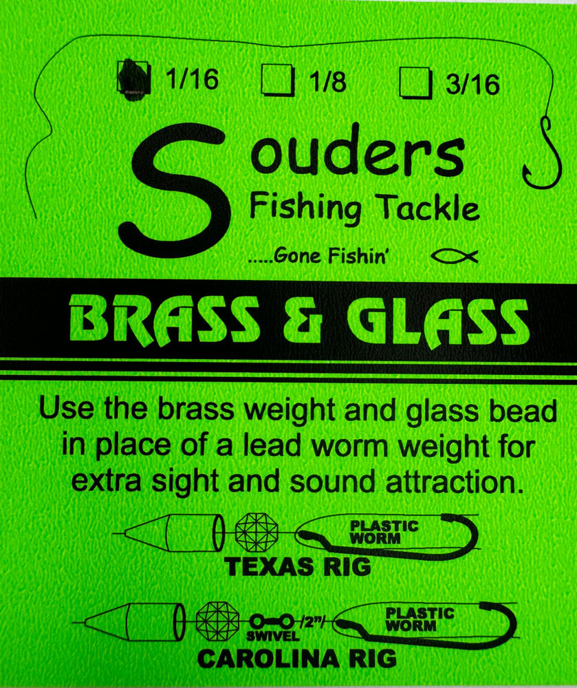1/16 oz Brass & Glass Combo Pack- Brass