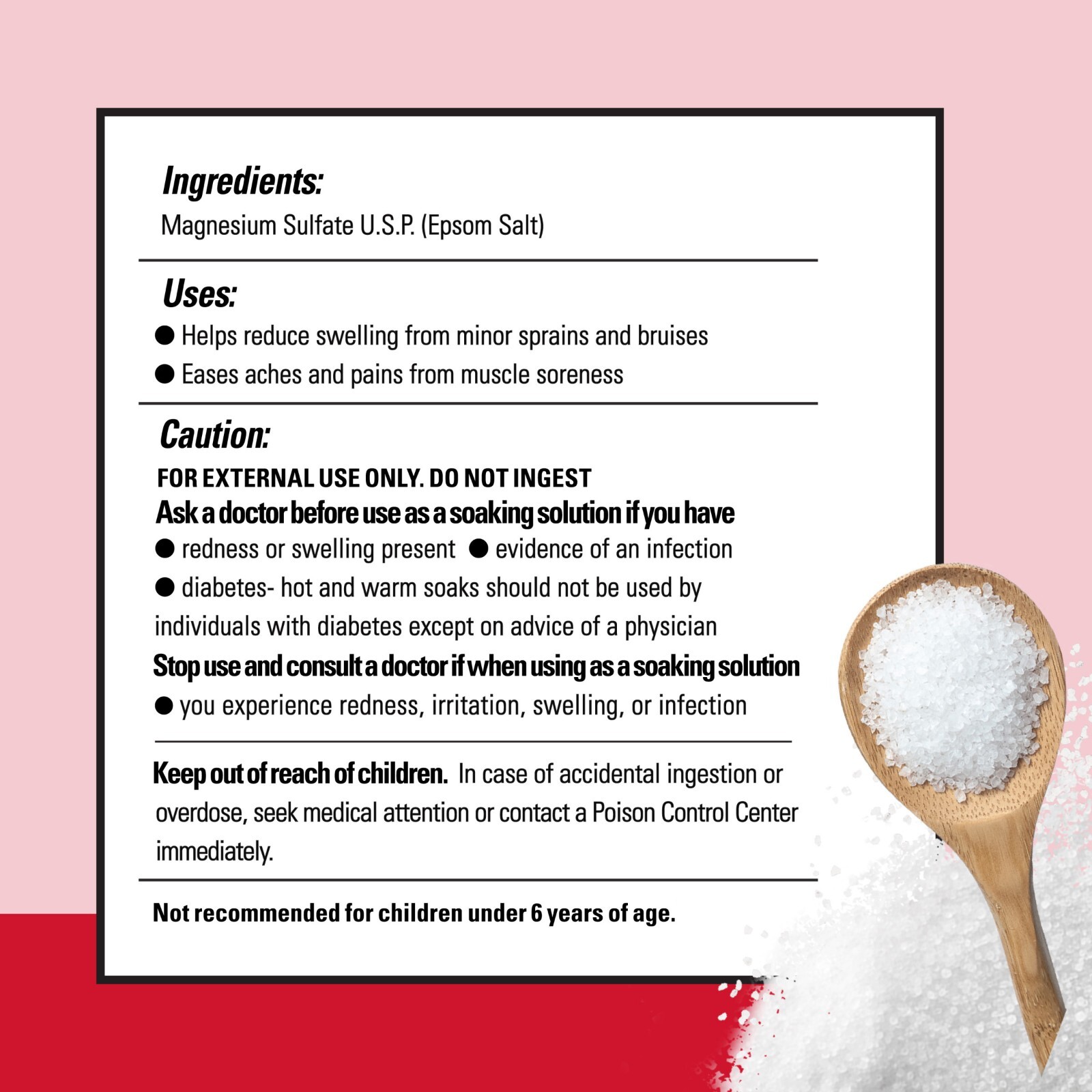 Dr Teal's Pure Epsom Salt Soak, Therapeutic, Fragrance Free, 6 lbs