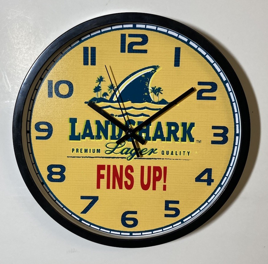Landshark Beer Logo Battery Wall Clock