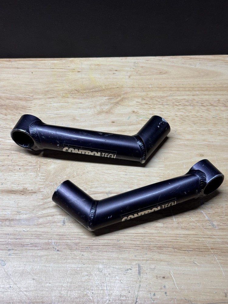 Control Tech Anodized Pewter Bar Ends Alloy MTB Vintage 90s MTB