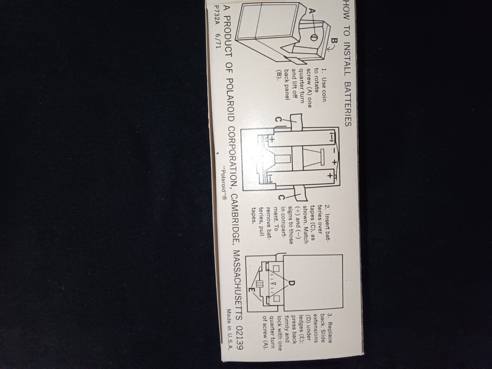 Polaroid Model 490 Focused Flash in Original Box