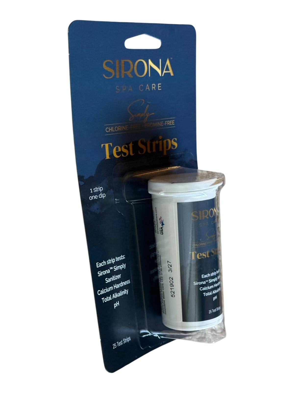 Sirona Simply Spa Care Test Strip, 25 Pool Testing Strips, 1 Dip Instant Results