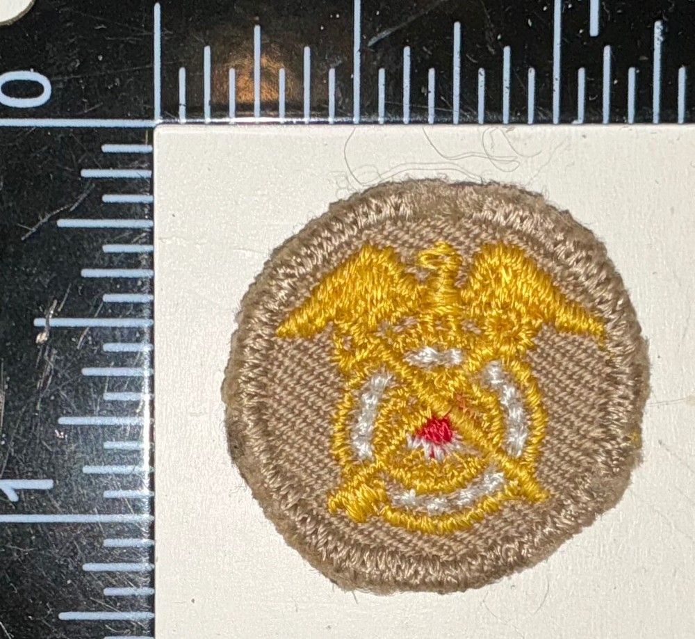 WWII US Army QM Quartermaster Corps Enlisted Insignia Collar Cloth EMBROID Patch