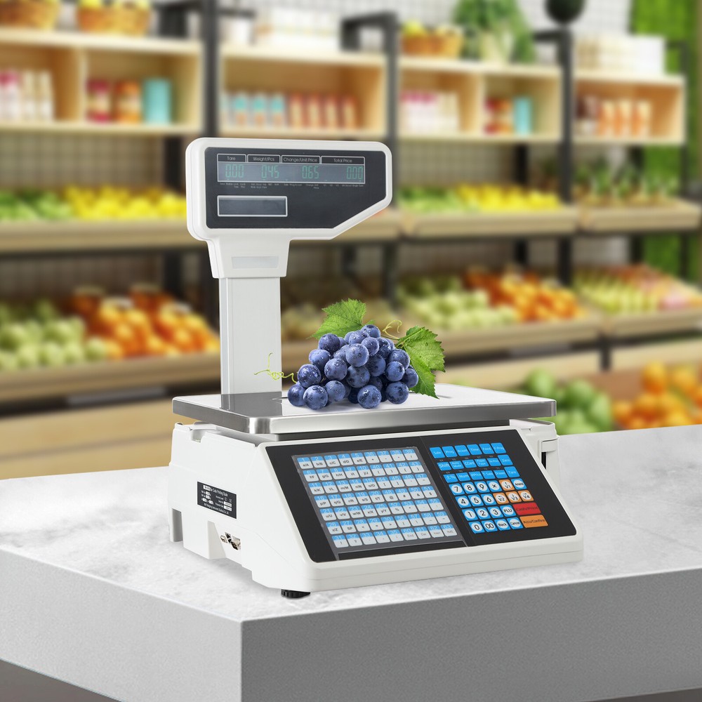 Electronic Weight Scale With Thermal Label Printer Digital Price Computing Scale