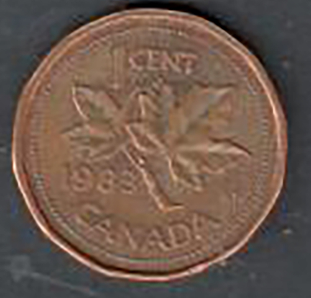 Canada 1 Cent Coin - 1983
