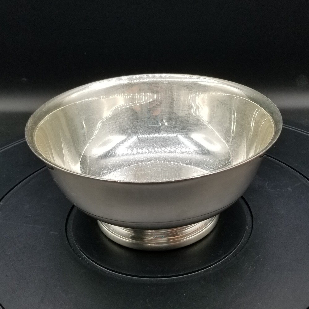 Vintage Gorham Stirling Silverplate Revere Bowl 6 1/2 Inch YC779 Anchor Logo