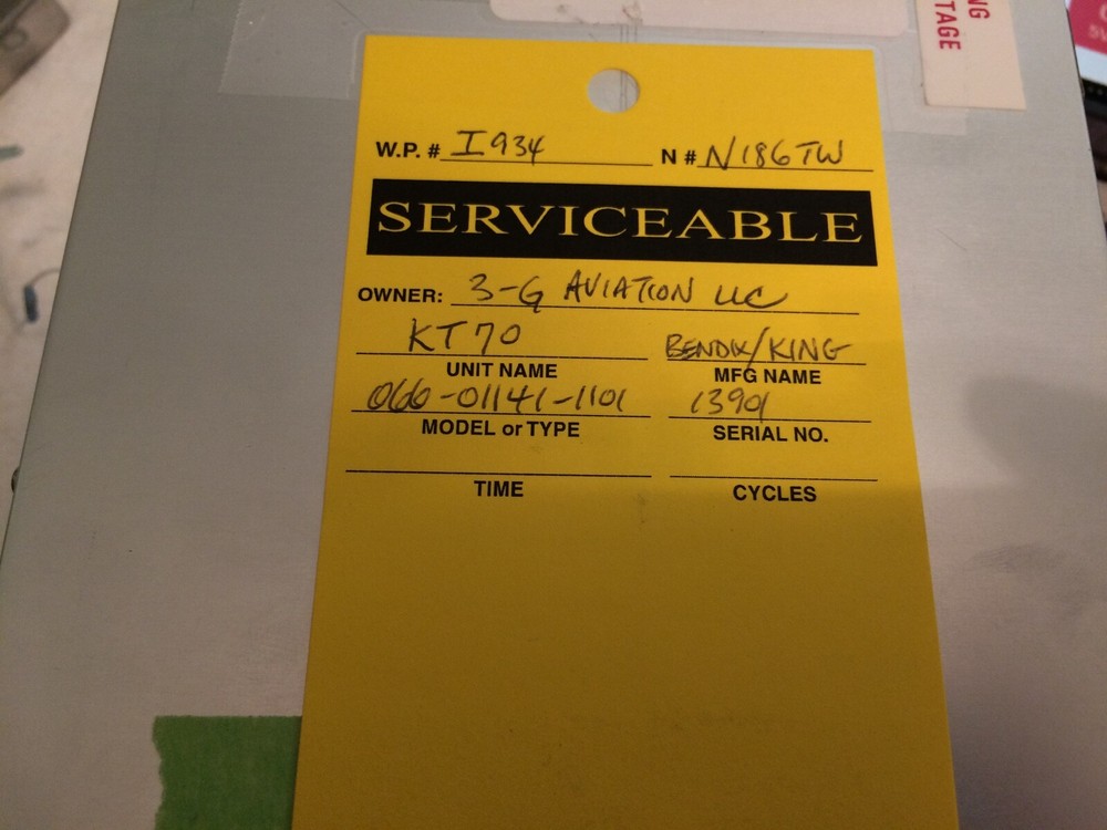 Bendix/King CNI5000 Radio Stack and Rack