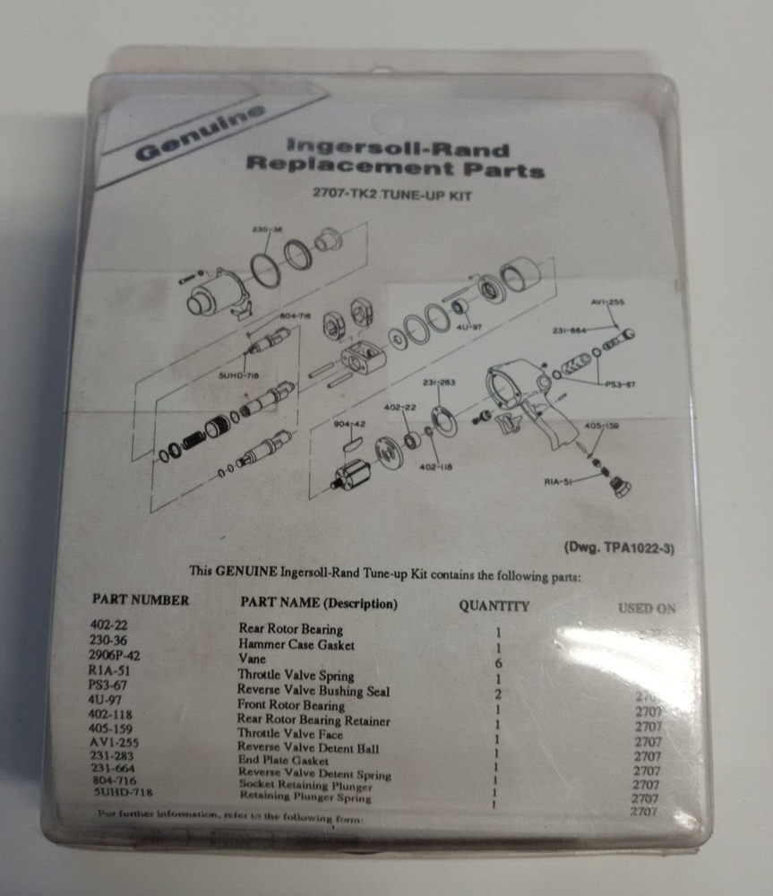 IR 2707-TK2 TUNE-UP KIT