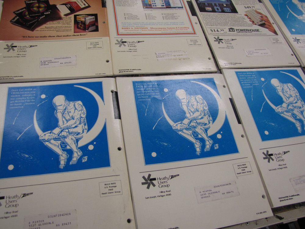 1987 REMark Heath Zenith User Group Magazines Computer Advertisements JAN-DEC